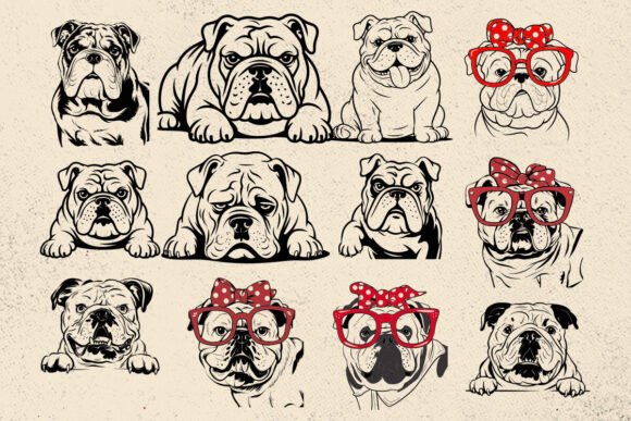 American Bulldog Svg Dog Svg