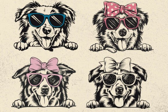 Australian Shepherd Svg for Embroidery