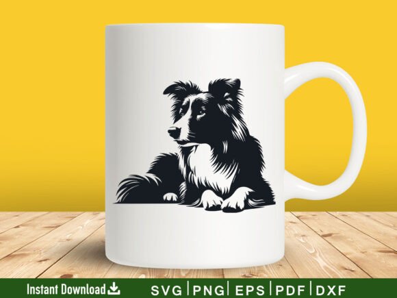 Border Collie SVG for Embroidery Projects