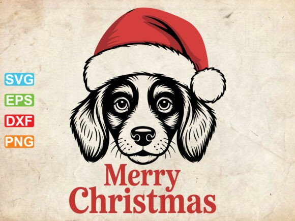 Christmas Dog Svg