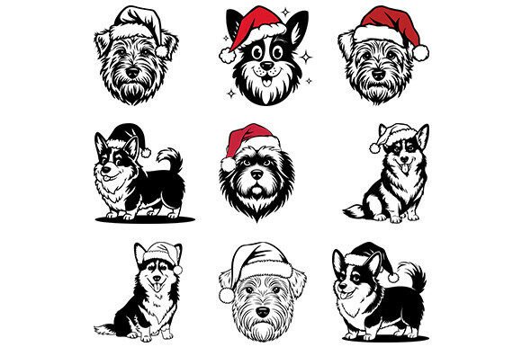 Christmas Dog Svg