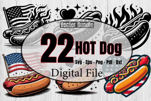Hot Dog Svg Bundle