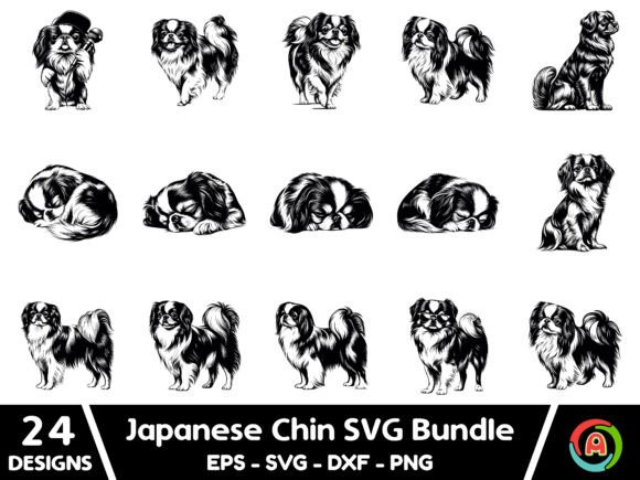 Japanese Chin Dog SVG Bundle