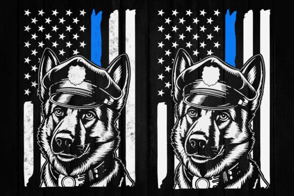 K9 Police Dog Svg