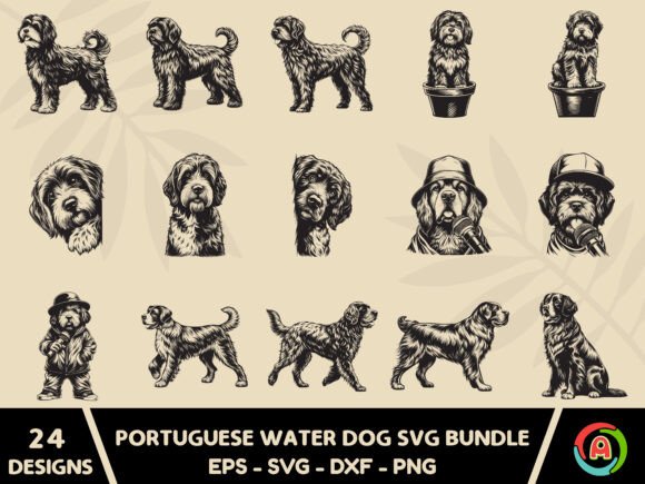 Portuguese Water Dog Svg Bundle Review