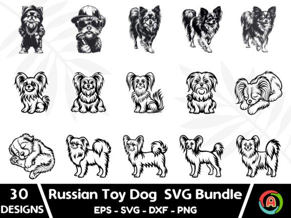 Russian Toy Dog SVG Bundle
