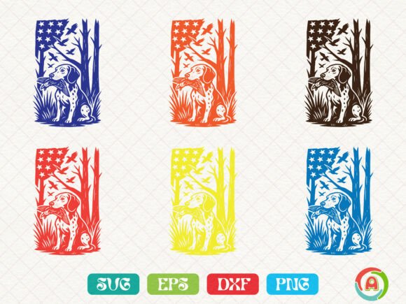 US Hunting Dog Svg